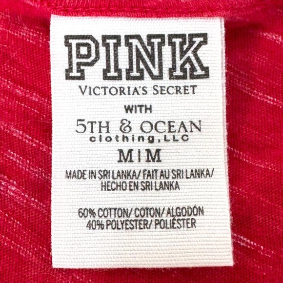 Pink Victorias Secret Red Sox Nation Racerback Athletic Tank Top M MLB Womens - Picture 3 of 4